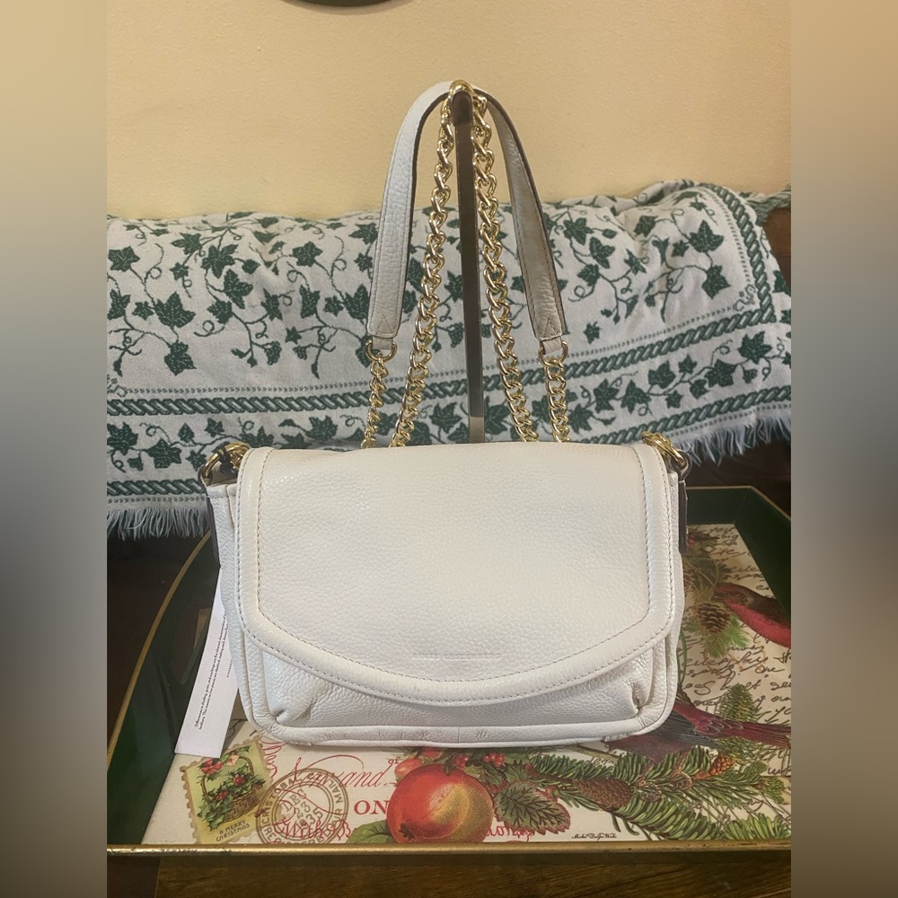 Aimee Kestenberg White Leather Shoulder Bag NWT